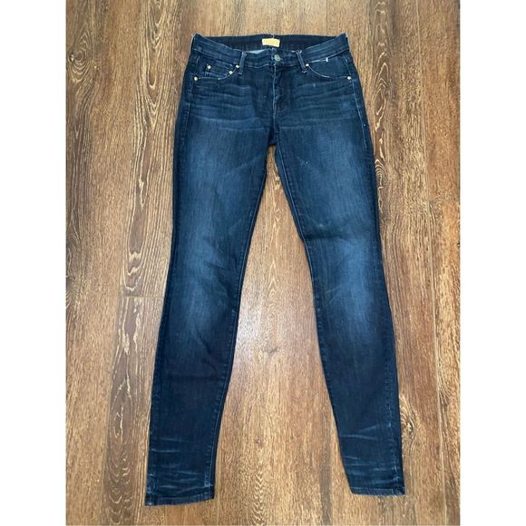 Mother The Looker Love Lust & Pixie Dust Jeans, Dark Wash, Sz 26 /Small, MP $298 - Picture 2 of 15